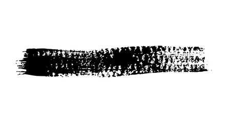 Black ink paint vector brush strokes. Thick dirty distress texture. Grunge rough paint brushes. touch material, dirty splash, handwritten texture simple stripes.