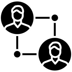 Contact Tracing vector icon. Can be used for Infectious Diseases iconset.