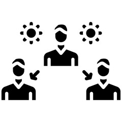 Infection Spread vector icon. Can be used for Infectious Diseases iconset.