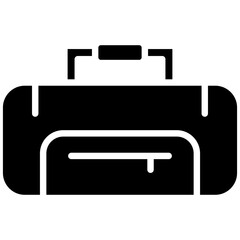 Sport Bag vector icon. Can be used for Rugby iconset.