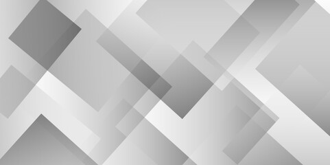 Obraz premium Modern luxury pattern of geometric white and gray color background, Elegant abstract background with grey lines with shadow. white paper transparent material in triangle technology and square shapes i