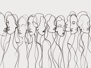 Single-Line Symphony of Diversity: Embracing the Uniqueness of Human Expression