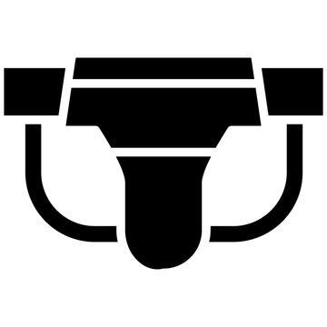Jockstrap vector icon. Can be used for Rugby iconset.