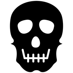 Skull vector icon. Can be used for Ocean iconset.