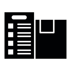 Package Descriptipn vector icon. Can be used for Warehouse iconset.