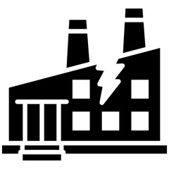 Factory Breakdown vector icon. Can be used for Manufacturing iconset.
