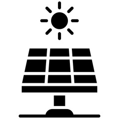 Solar panel vector icon. Can be used for Manufacturing iconset.