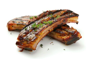 Grilled Cuban on a White Background