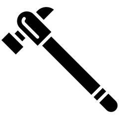 Hammer vector icon. Can be used for Shoemaker iconset.