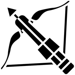 Cross Bow vector icon. Can be used for Archery iconset.