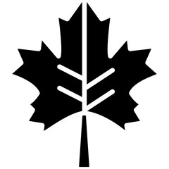 Maple Leaf vector icon. Can be used for Oktoberfest iconset.