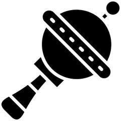 Shaker Toys vector icon. Can be used for Baby Shower iconset.