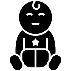 Baby Boy vector icon. Can be used for Baby Shower iconset.