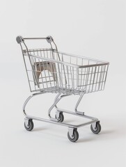 Shopping cart with dog