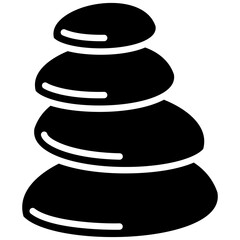 Pebble Beach vector icon. Can be used for Beach Resort iconset.