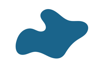 Abstract long blob shape hand drawn. Isolated on a white  background. vector illustration. EPS 10