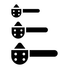 Measuring Spoon vector icon. Can be used for Laundry iconset.