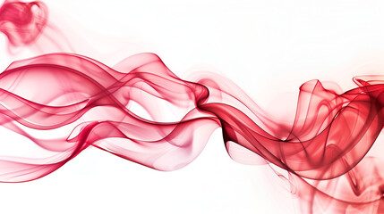 Fototapeta premium Red Smoke abstract white background,colored smoke isolated on white background,Abstract colored smoke on a white background. Texture Design element