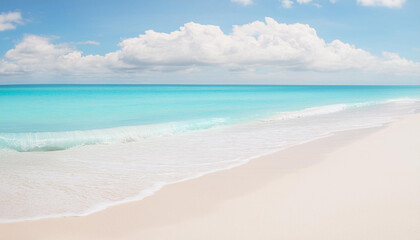 Obraz premium 青い海と白い砂浜