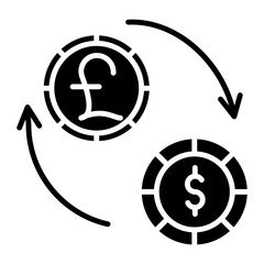 Currency Exchange vector icon. Can be used for Credit And Loan iconset.