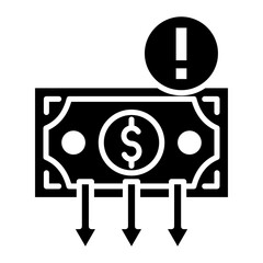 Depreciation vector icon. Can be used for Credit And Loan iconset.