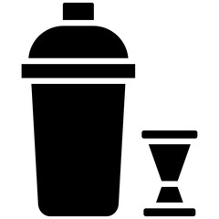 Cocktail Shaker vector icon. Can be used for Beverages iconset.