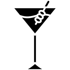 Martini vector icon. Can be used for Beverages iconset.