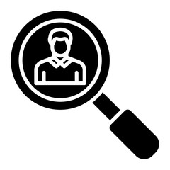 Candidate Search vector icon. Can be used for Business and Finance iconset.