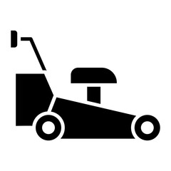 Lawn Mower vector icon. Can be used for Home Improvements iconset.