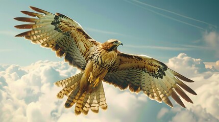 Hawk in Flight.