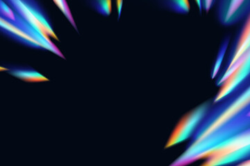 Gradient colorful refraction of light background