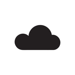cloud vector logo silhouette icon design 