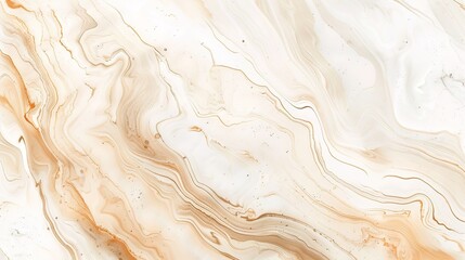 Obraz premium Elegant Beige and White Marble Texture with Fluid Patterns and Copy Space