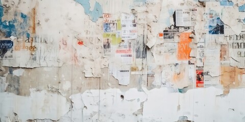 Urban Wall with Peeling Posters