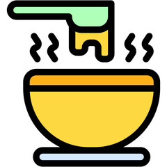 Vector Icon Soup, Italian, Food And Restaurant, Gastronomy, Ribollita