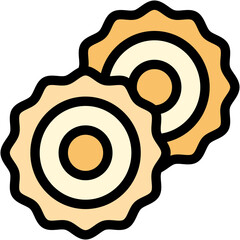 Vector Icon Ravioli, Pasta, Food, Restaurant, Meal, Italian