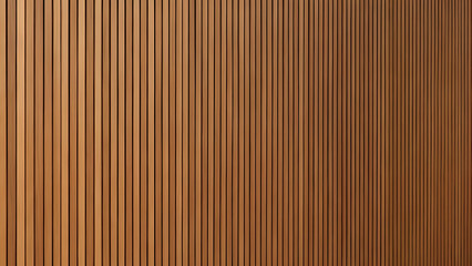 Full frame front view of wooden wall Detail of a wooden wall with a linear relief and texture