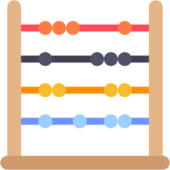 Vector Icon Abacus, Kid And Baby, Abacus Toy, Count, Tool