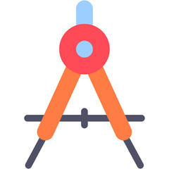 Vector Icon Compass, Geometry, Drawing Compass, Art And Design, Education