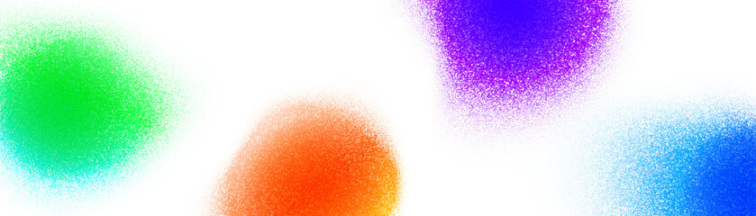 Circles of grain dots color gradient and noise texture stains, abstract vector background. Color spots with halftone gradient of dotted of spray or sand dust splatter or stipple dotwork