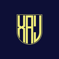 xaj letter logo design