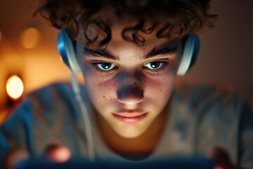 Modern Teen: Caught in Digital Dependency, Endlessly Scrolling on Smartphone for Addictive Social Media Fix