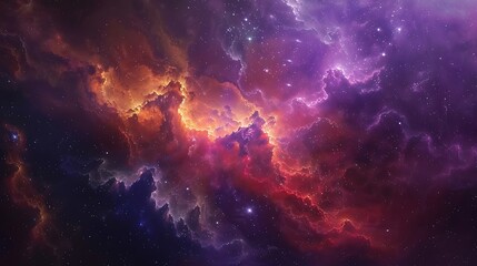 Photography of colorful space galaxy cloud nebula