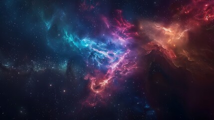 Photography of colorful space galaxy cloud nebula