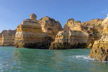 Felsalgarve in der Algarve, Lagos, Portugal 