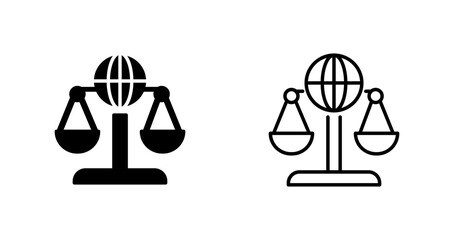 International Law Vector Icon