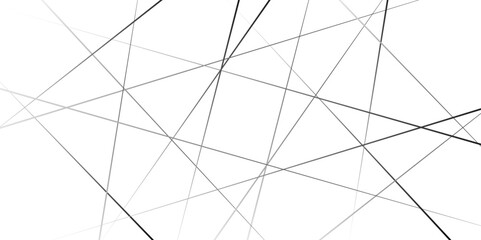Chaotic abstract line seamless pattern. Random geometric line seamless pattern. Abstract background with random black lines © Mst