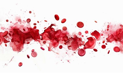 Blood cell red 3d background vein flow platelet wave cancer medicine artery abstract. 