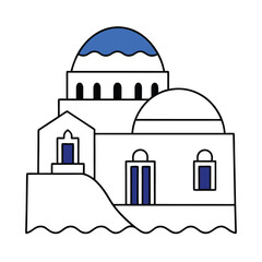 House outline for coloring book