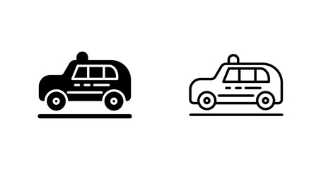 Naklejka premium Cab Vector Icon